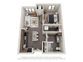 1 bedroom 1 bath at Decatur Landing Apartment , Minnesota, 55445