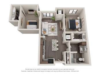 2 bedroom 1 bathroom at Decatur Landing Apartment , Minnesota