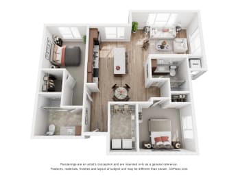a 3 bedroom floor plan  woodland  2100 sq ft