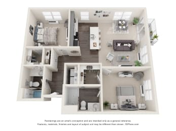 a 1 bedroom floorplan is shown in this image