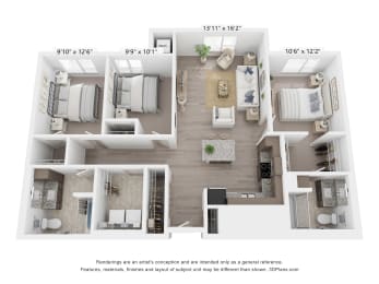 a 1 bedroom floor plan  summit  2100 sq ft