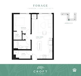 Forage Floor Plan at Croft at Rosecott, Rosemount