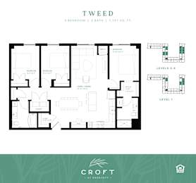 TWEED Floor Plan at Croft at Rosecott, Rosemount, MN
