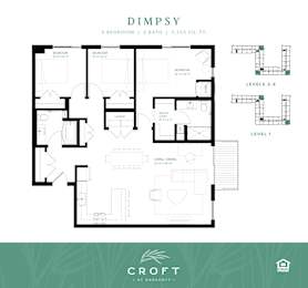 DIMPSY Floor Plan at Croft at Rosecott, Minnesota