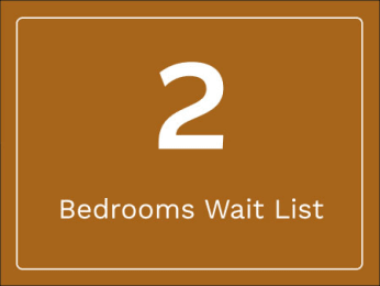 2 bedrooms wait list