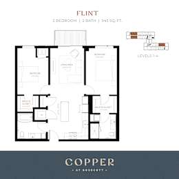 Flint Floor Plan at Copper at Rosecott, Minnesota