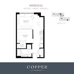 Mineral Alcove Floor Plan at Copper at Rosecott, Rosemount