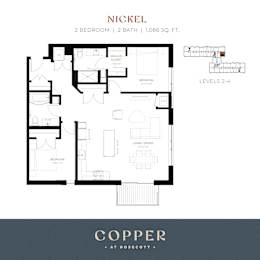 Nickel Floor Plan at Copper at Rosecott, Rosemount, MN