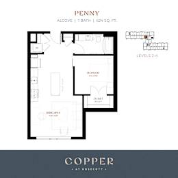 Penny Alcove Floor Plan at Copper at Rosecott, Minnesota