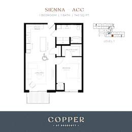 Sienna Acc Floor Plan at Copper at Rosecott, Rosemount, Minnesota