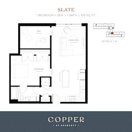 Slate Floor Plan at Copper at Rosecott, Rosemount
