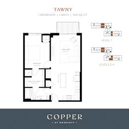 Tawny Floor Plan at Copper at Rosecott, Minnesota