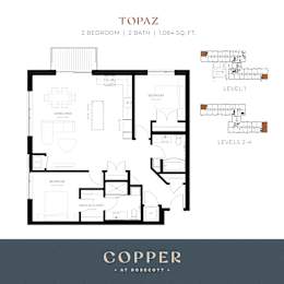 Topaz Floor Plan at Copper at Rosecott, Minnesota, 55068