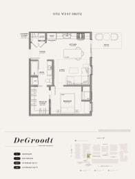 1 bed 1 bath D at One West Drive Apartments, Excelsior