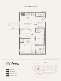 1 bed 1 bath C at One West Drive Apartments, Excelsior, MN