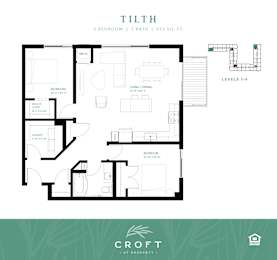 DRIBS Floor Plan at Croft at Rosecott, Rosemount, 55068