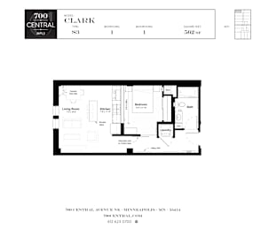  Floor Plan Clark - LOFTS