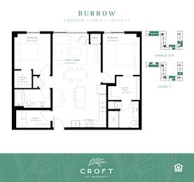BURROW Floor Plan at Croft at Rosecott, Minnesota, 55068