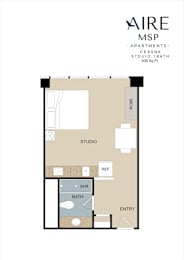 Cessna Floor Plan at AIRE MSP Apartments, Bloomington, MN