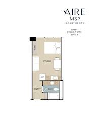 Spirit Floor Plan at AIRE MSP Apartments, Bloomington