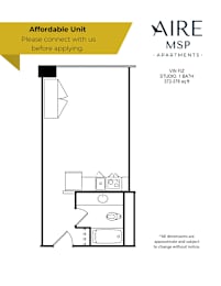 a floor plan for a bathroom with a sink and a tub