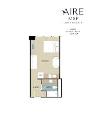 Vin-Fiz Floor Plan at AIRE MSP Apartments, Bloomington, 55425