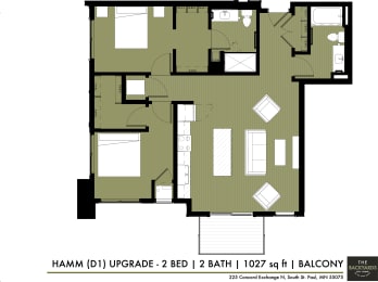 floor plan of the upper level of the house