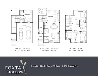 Prairie Floor Plan at Foxtail Hollow Townhomes, Minnesota, 55449