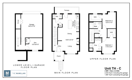 floor plan of Townhouse C