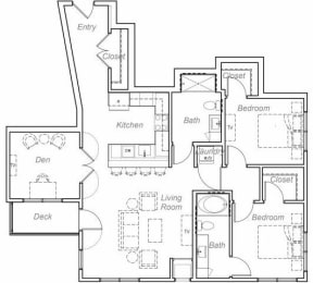 Benton-P Floor plan at Overlook on the Creek, Minnesota