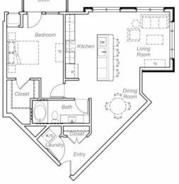 Seton-B Floor plan at Overlook on the Creek, Minnetonka, Minnesota