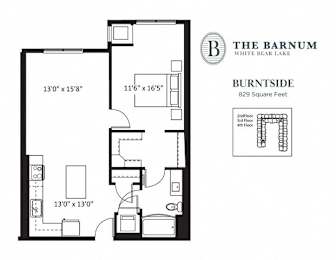 1BedBurntside1 at The Barnum Apartments, Minnesota