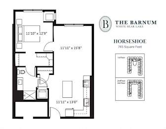 1BedHorseshoe1 at The Barnum Apartments, Minnesota