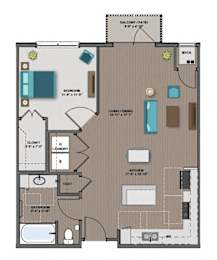 Benz Floor Plan at The Edison at Rice Creek I and II, Shoreview, 55126