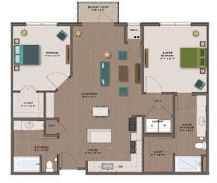 Tesla Floor Plan at The Edison at Rice Creek I and II, Minnesota, 55126