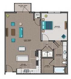 Gates Floor Plan at The Edison at Woodbury, Minnesota