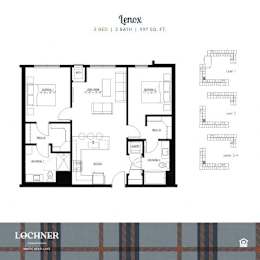 2Bed 2Bath at Lochner Apartments, MN, 55110