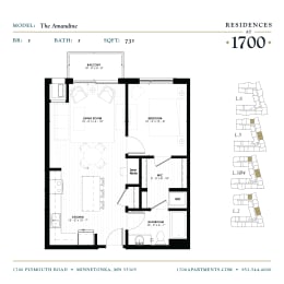 the floor plan of the apartment