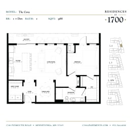 the floor plan of the condo