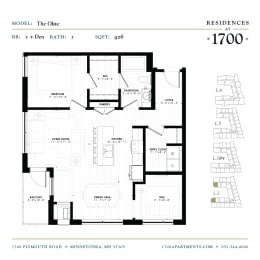the floor plan of the apartment
