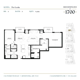 the floor plan of the condo