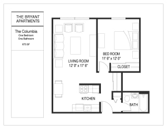  Floor Plan The Columbia (The Bryant)