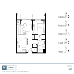 B3 Floor Plan at The McMillan, Shoreview, MN, 55126