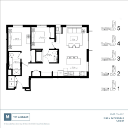 C3_ACC Floor Plan at The McMillan, Shoreview, MN, 55126