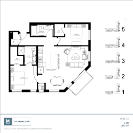 C4 Floor Plan at The McMillan, Minnesota