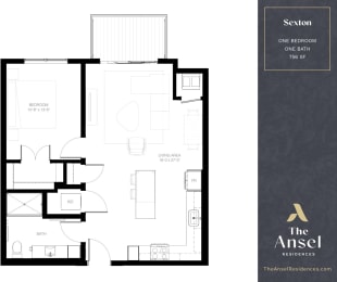 Sexton Floor Plan at The Ansel Residences, Minnesota