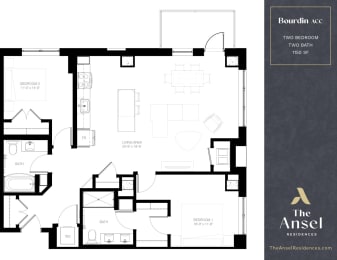 Bourdin ACC Floor Plan at The Ansel Residences, Vadnais Heights, 55126
