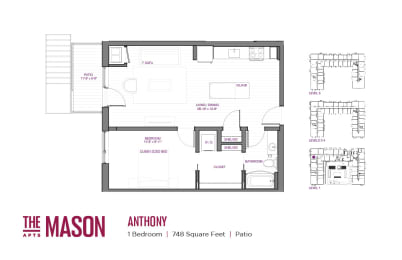 Anthony Floor Plan at The Mason, St. Paul, 55114