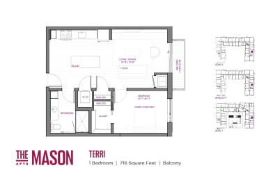 Terri Floor Plan at The Mason, Minnesota
