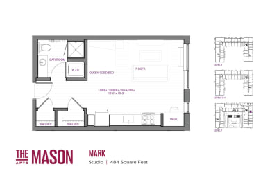 Mark Floor Plan at The Mason, St. Paul, MN